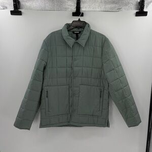 Rains Unisex Liner Shirt Jacket - Haze Green - Medium